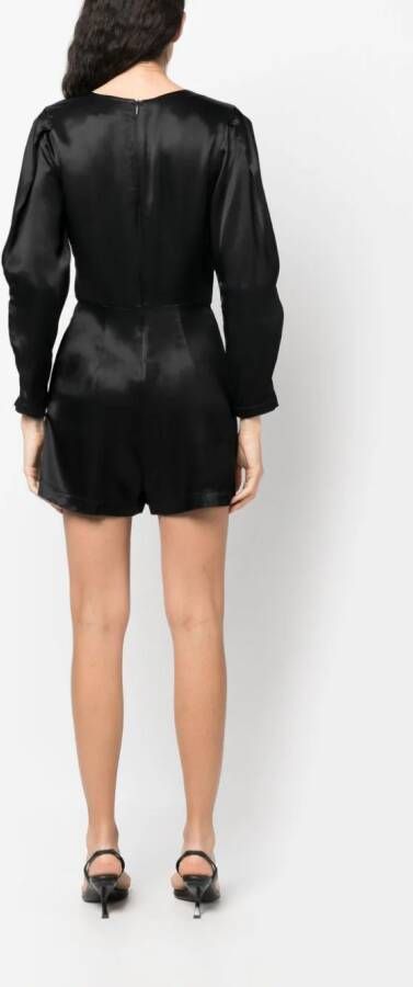 Armani Exchange Top met logoplakkaat Zwart