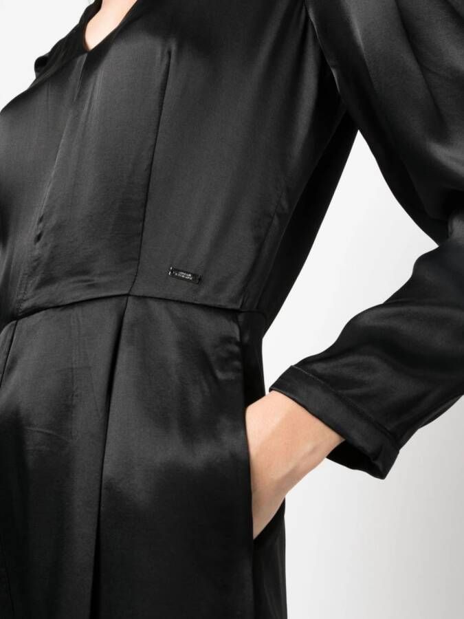 Armani Exchange Top met logoplakkaat Zwart