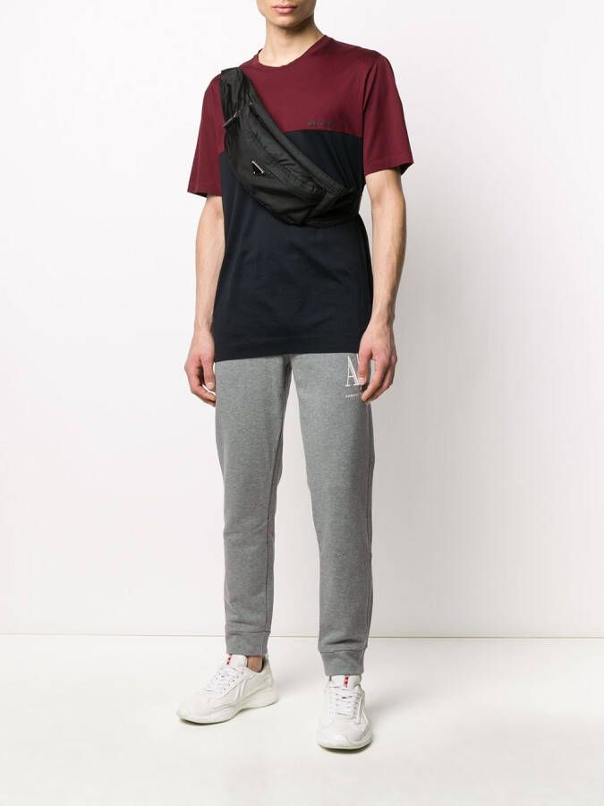 Armani Exchange Trainingsbroek met geborduurd logo Grijs