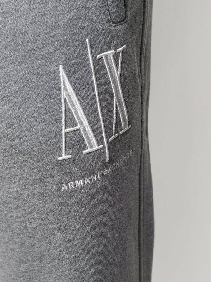 Armani Exchange Trainingsbroek met geborduurd logo Grijs