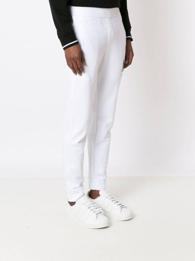 Armani Exchange Trainingsbroek met geborduurd logo Wit