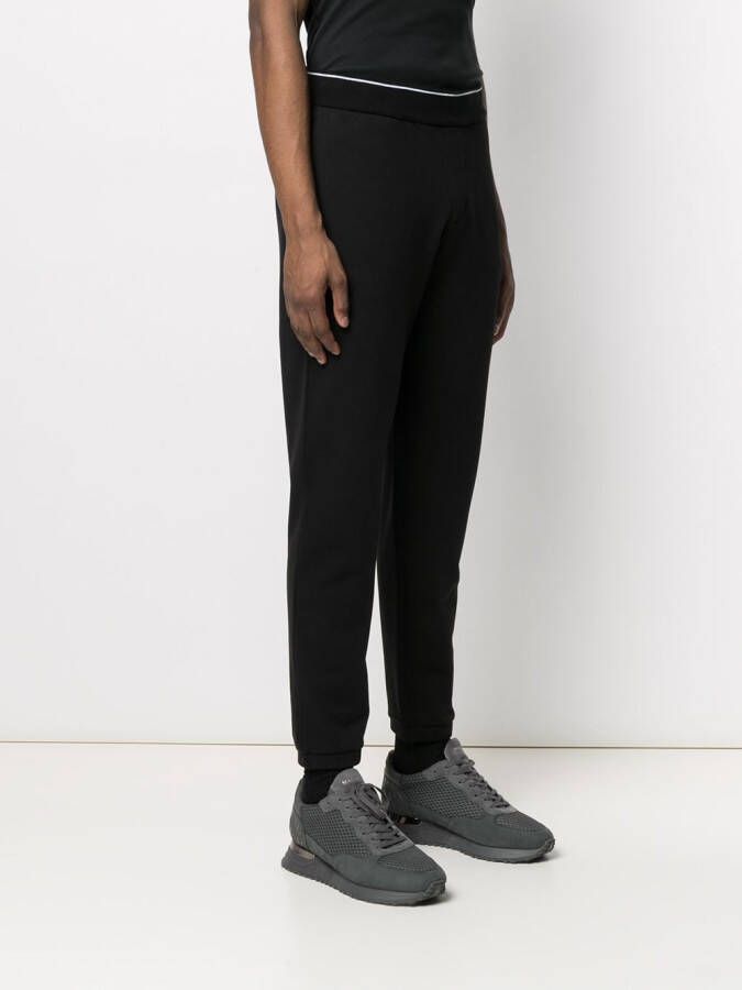 Armani Exchange Trainingsbroek met gerafelde afwerking Zwart