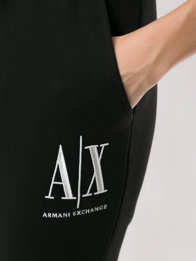 Armani Exchange Trainingsbroek met logo Zwart