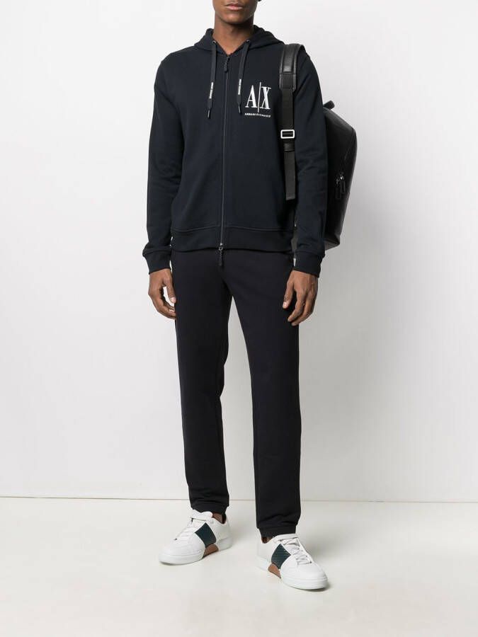 Armani Exchange Trainingsbroek met logoprint Blauw