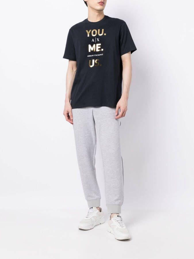 Armani Exchange Trainingsbroek met logoprint Grijs