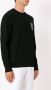 Armani Exchange Trui met intarsia logo Zwart - Thumbnail 3