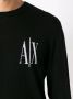 Armani Exchange Trui met intarsia logo Zwart - Thumbnail 5