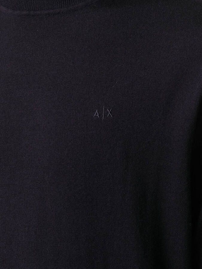 Armani Exchange Wollen coltrui Blauw