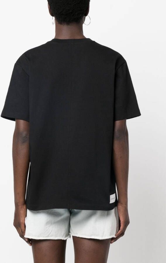 ARMARIUM T-shirt met logopatch Zwart