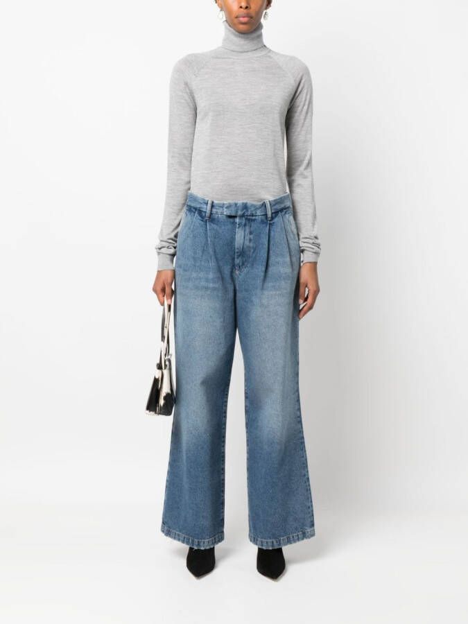 ARMARIUM Jeans met wijde pijpen Blauw