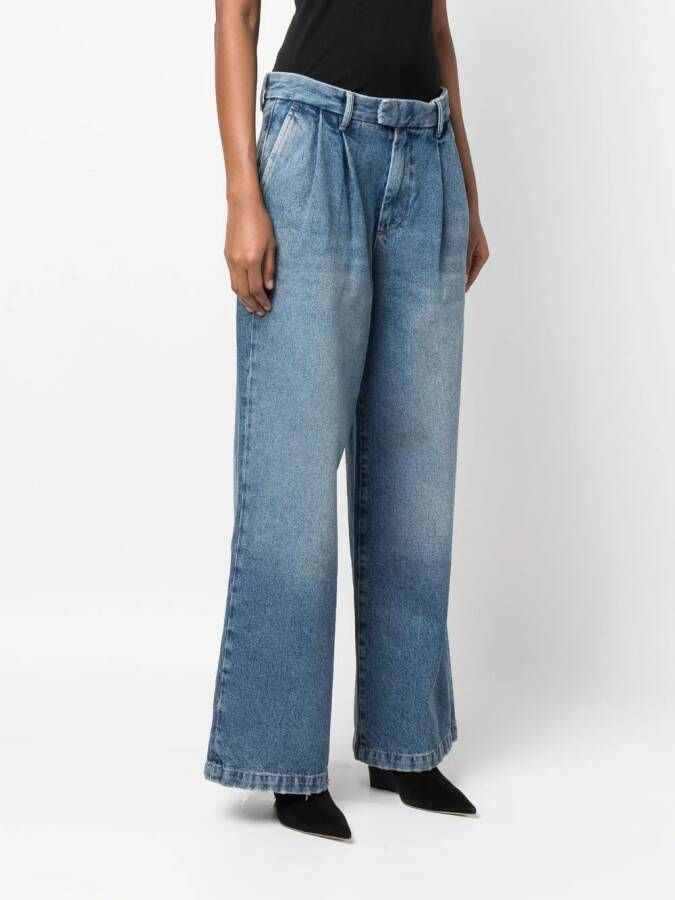 ARMARIUM Jeans met wijde pijpen Blauw