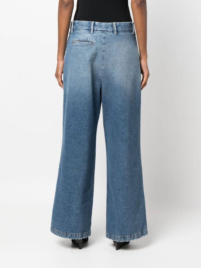 ARMARIUM Jeans met wijde pijpen Blauw