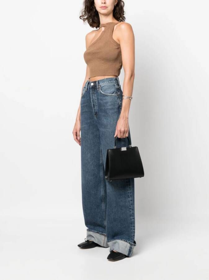 ARMARIUM Shopper met logoplakkaat Zwart
