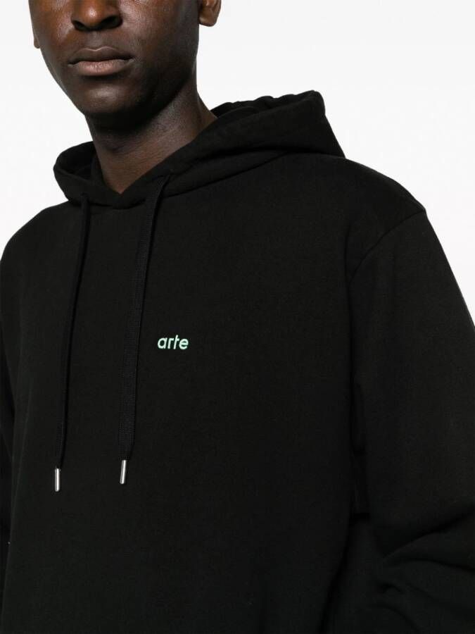 Arte Antwerp Hoodie met print Zwart
