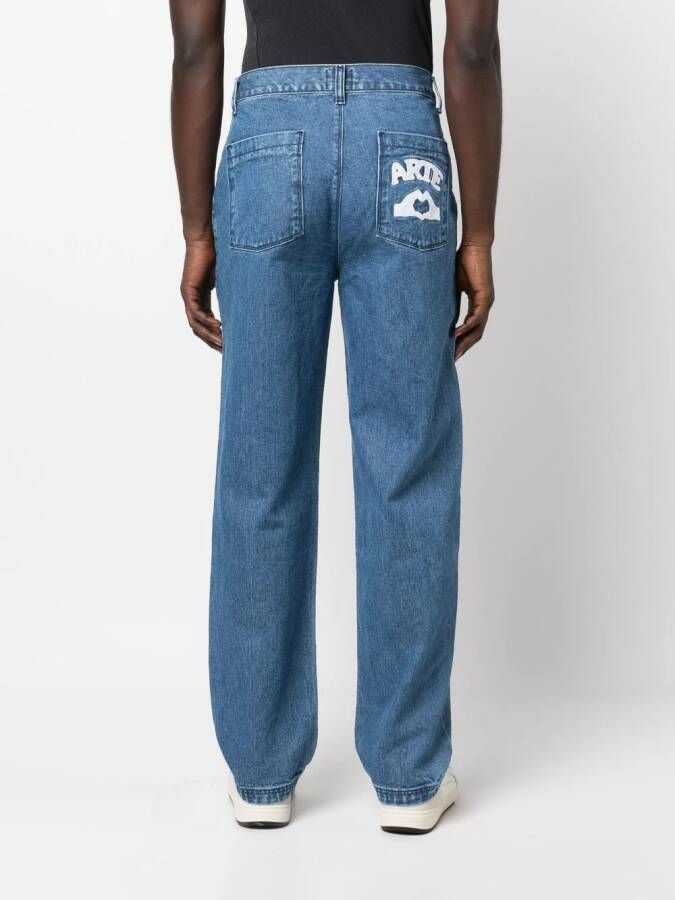ARTE Jeans met wijde pijpen Blauw