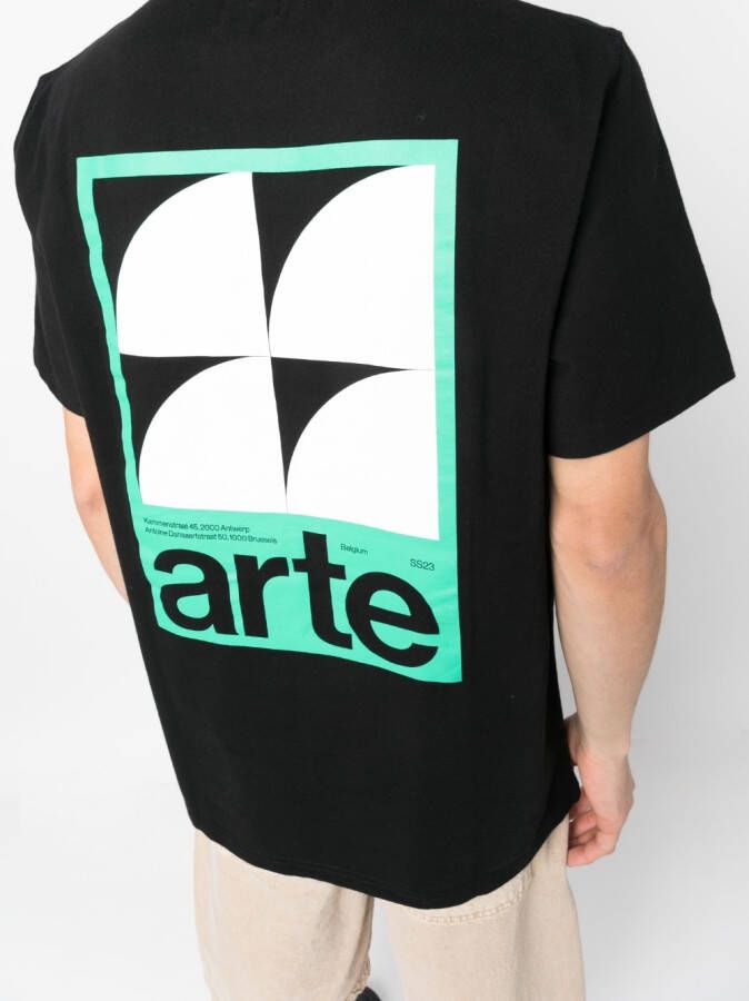 Arte Antwerp T-shirt met logo Zwart