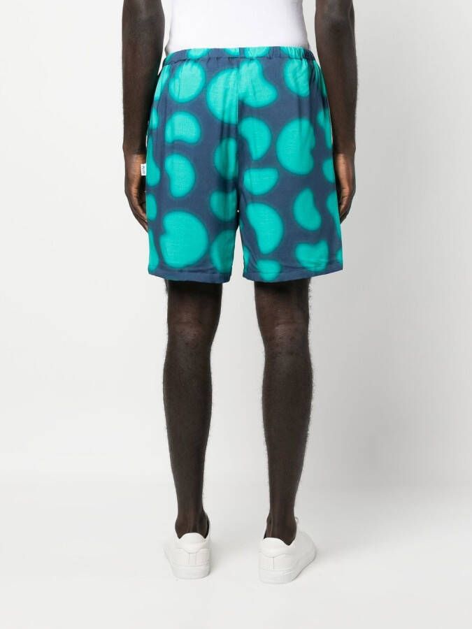 ARTE Shorts met grafische print Blauw