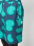 Arte Antwerp Verstelbare elastische shorts met abstract all-over patroon Blauw Heren - Thumbnail 6
