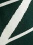 ARTE Sjaal met intarsia logo Groen - Thumbnail 3