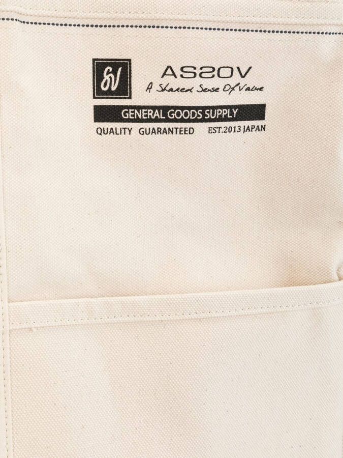As2ov Alberton canvas draagtas Wit