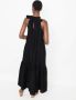 Asceno Maxi-jurk met halternek Zwart - Thumbnail 3