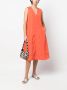 ASPESI Mouwloze jurk Oranje - Thumbnail 2