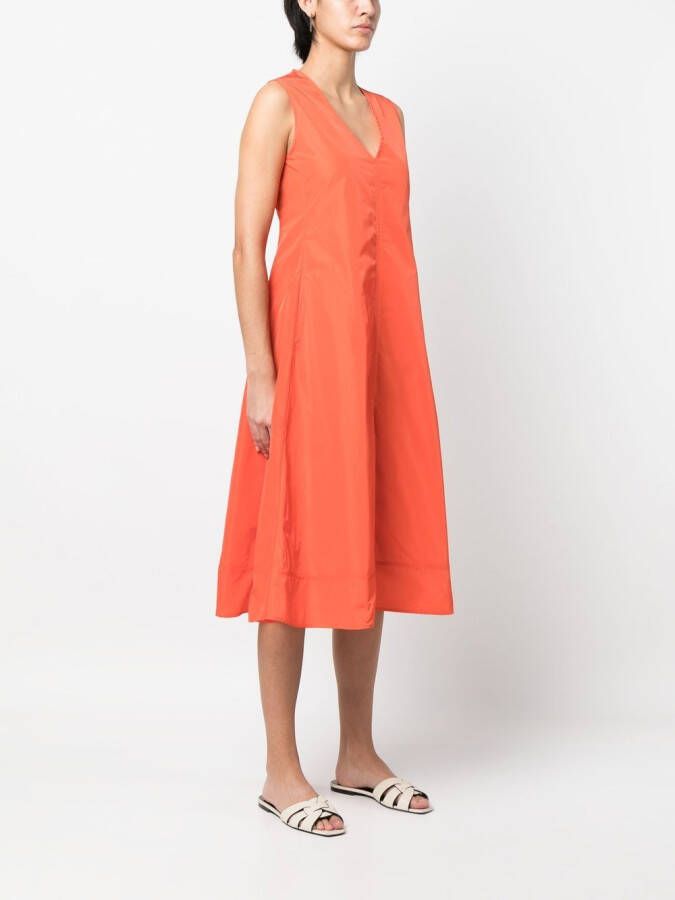 ASPESI Mouwloze jurk Oranje
