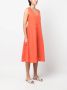ASPESI Mouwloze jurk Oranje - Thumbnail 3