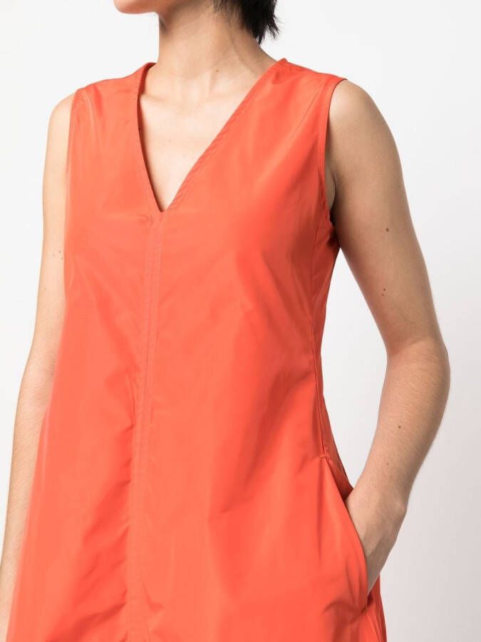 ASPESI Mouwloze jurk Oranje