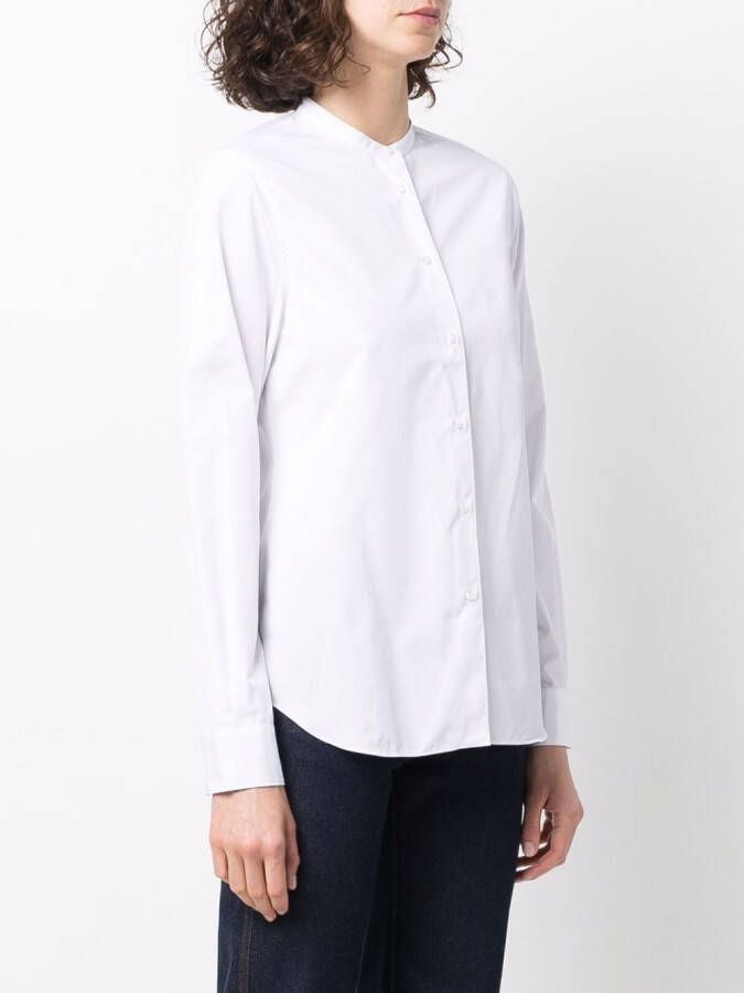 ASPESI Blouse met bandkraag Wit