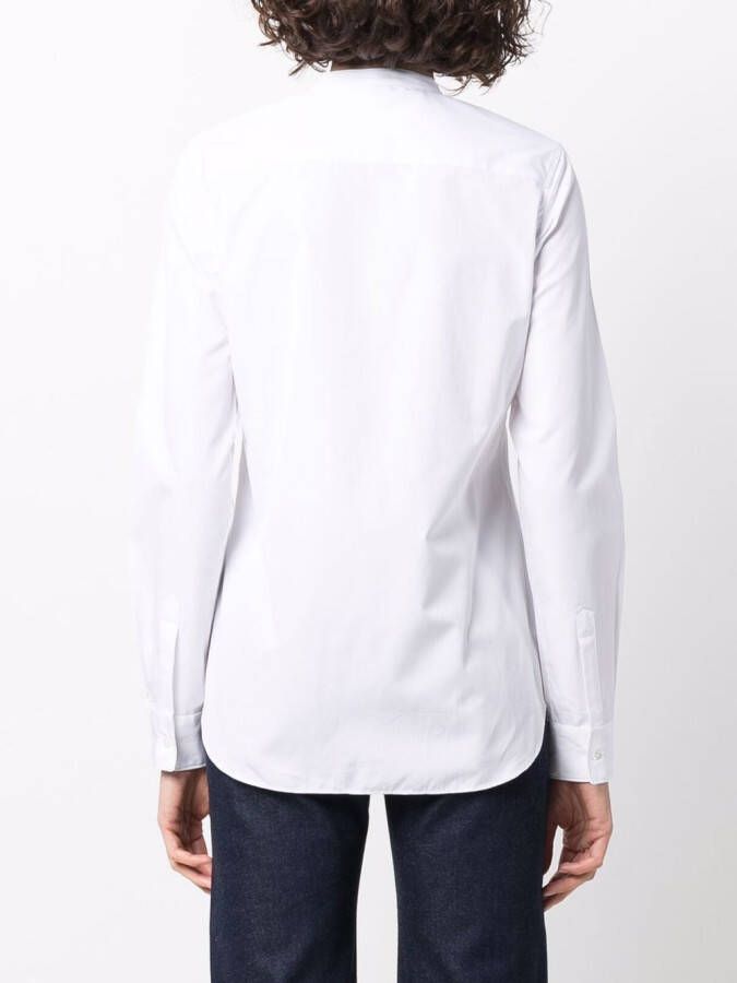 ASPESI Blouse met bandkraag Wit