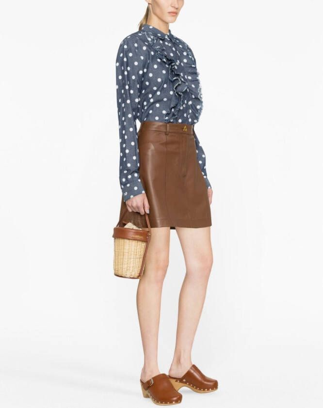 ASPESI Blouse met stippen Blauw