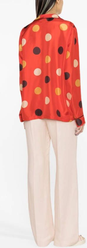 ASPESI Blouse met stippen Rood