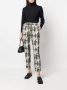 ASPESI Broek met grafische print Beige - Thumbnail 2