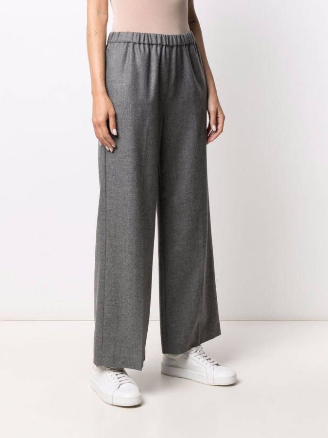 ASPESI Broek met wijde pijpen Grijs