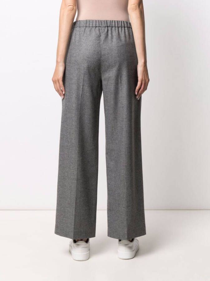 ASPESI Broek met wijde pijpen Grijs