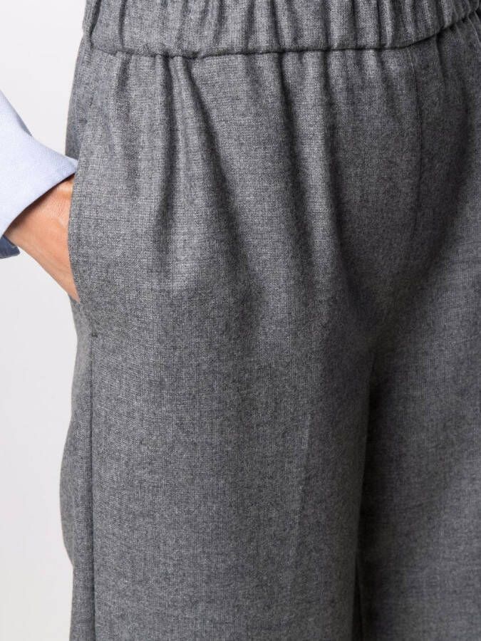 ASPESI Broek met wijde pijpen Grijs