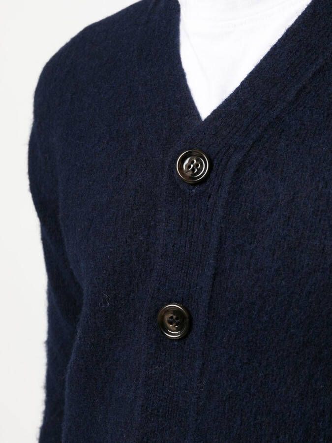 ASPESI Button-up vest Blauw