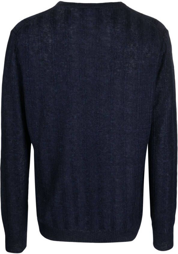ASPESI Sweater met ronde hals Blauw