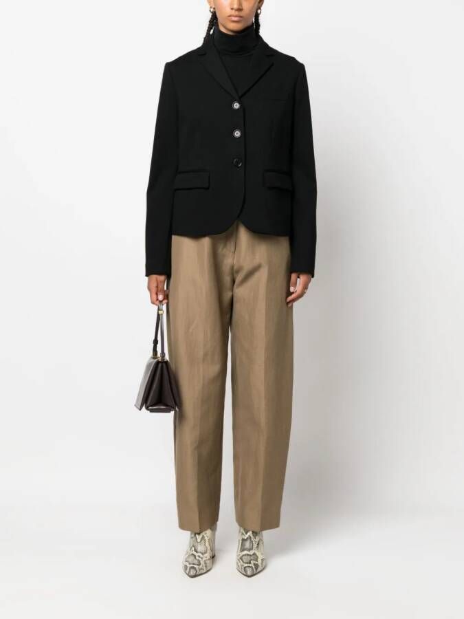 ASPESI Cropped blazer Zwart