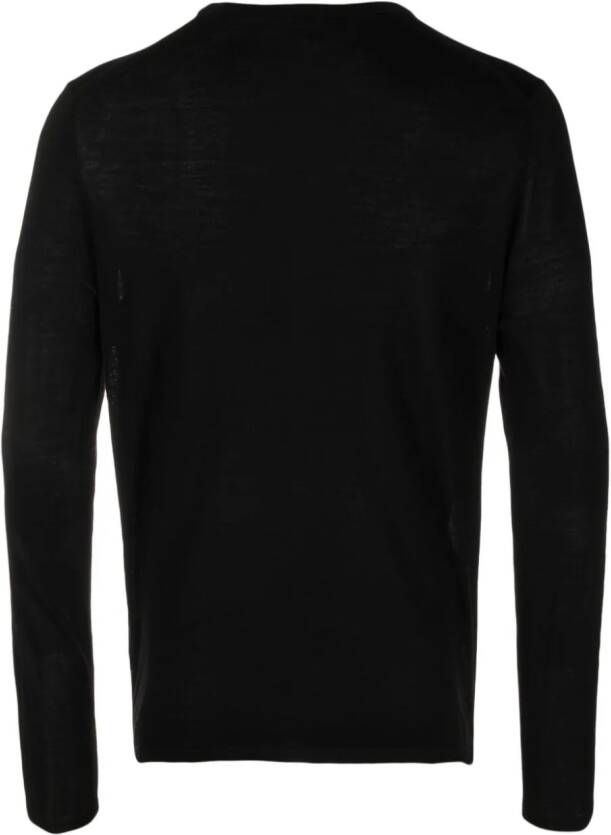 ASPESI Fijngebreide sweater Zwart