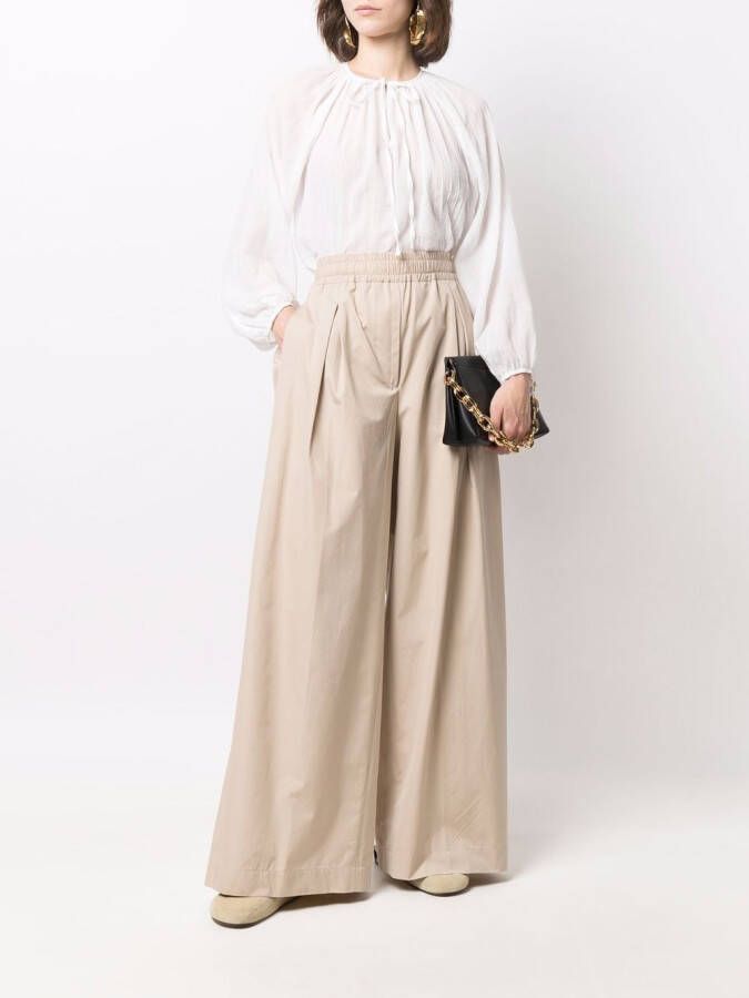 ASPESI Flared broek Beige