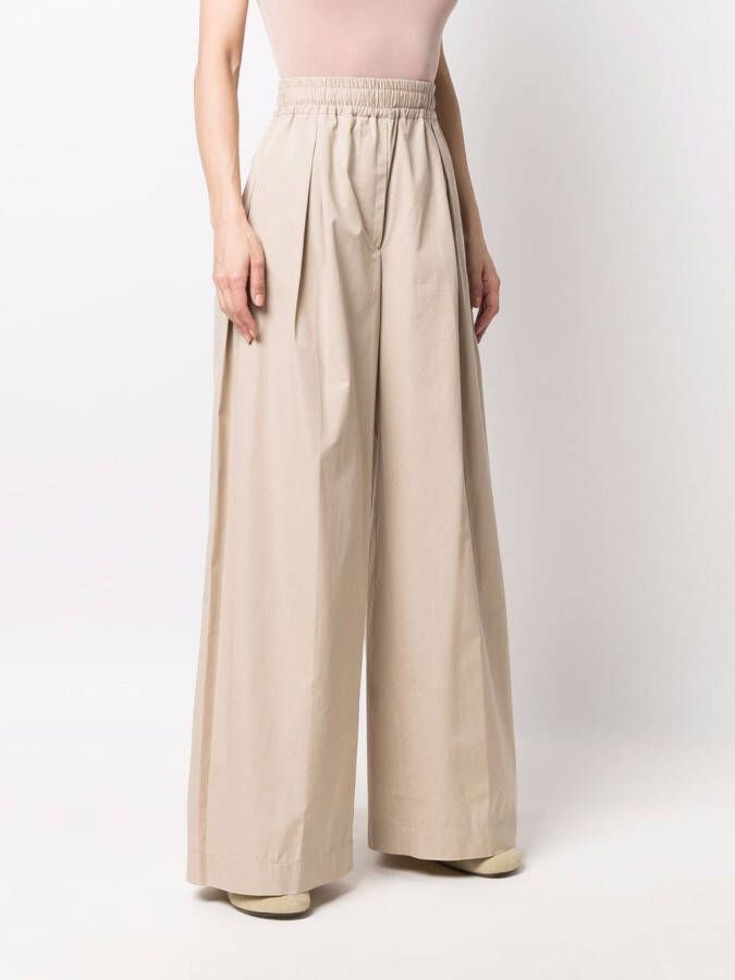 ASPESI Flared broek Beige