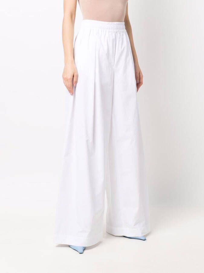 ASPESI Flared broek Wit