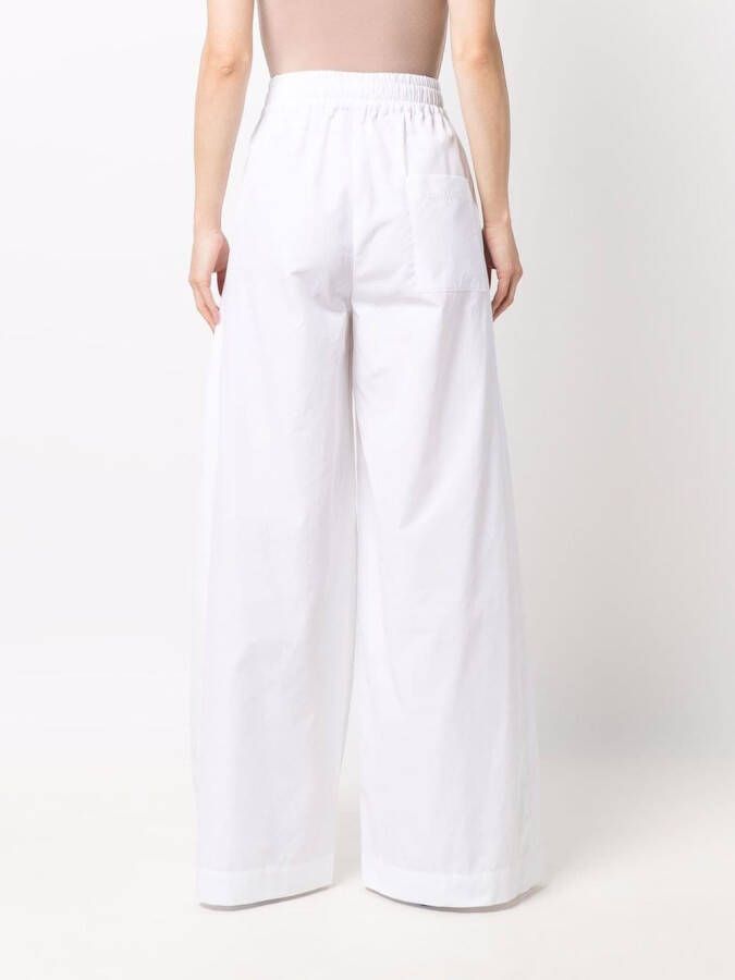 ASPESI Flared broek Wit