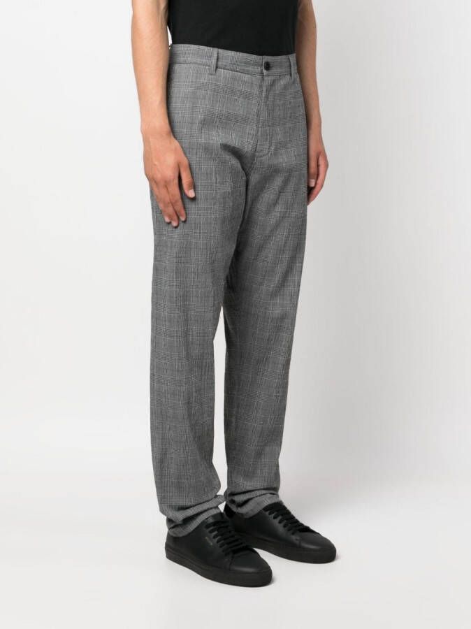 ASPESI Geruite pantalon Grijs
