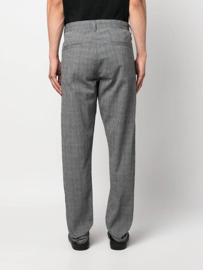 ASPESI Geruite pantalon Grijs
