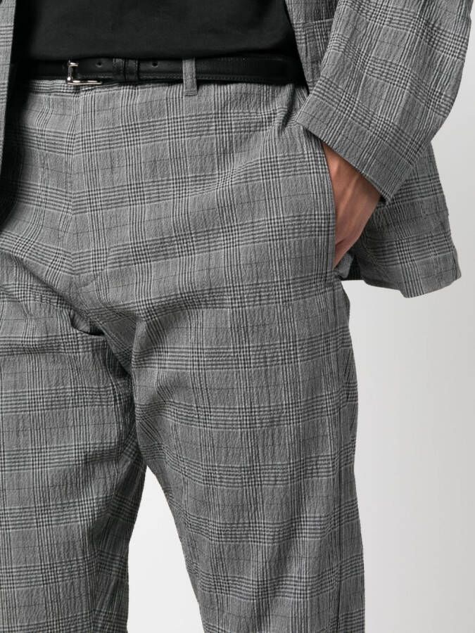 ASPESI Geruite pantalon Grijs