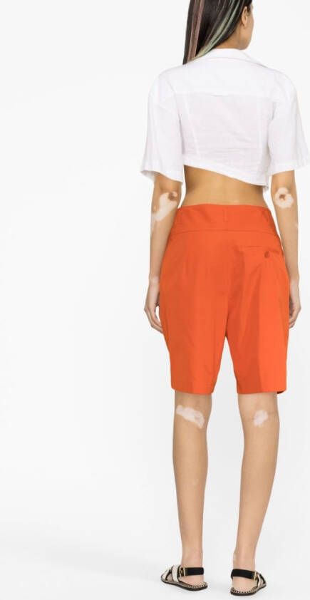 ASPESI High waist shorts Oranje