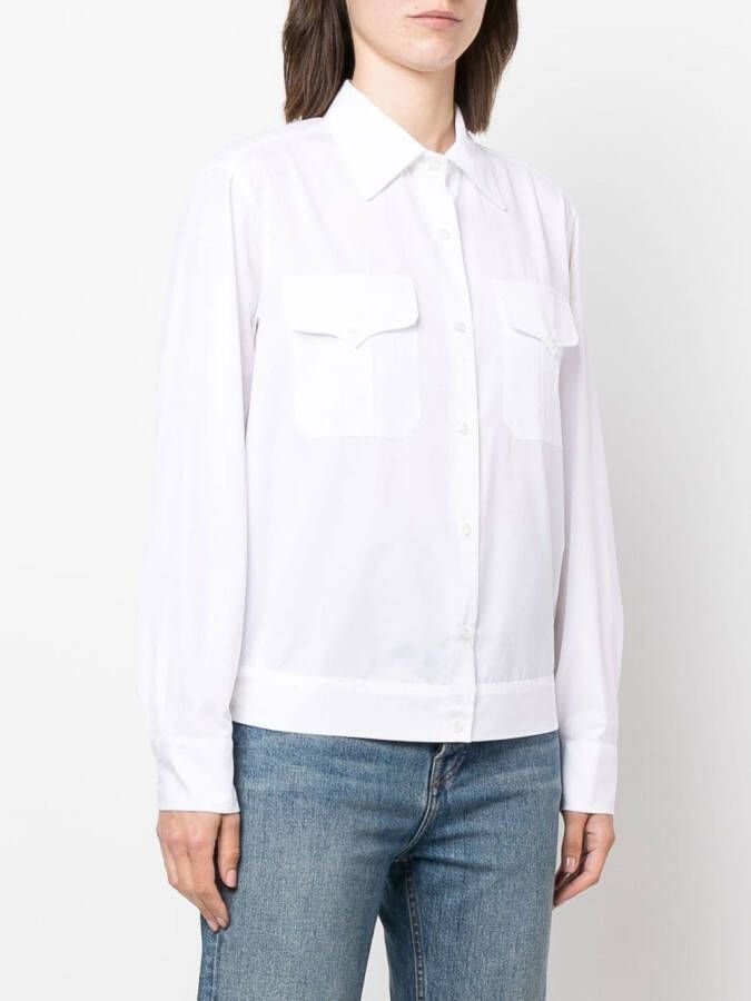 ASPESI Katoenen blouse Wit